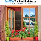 Homein One Way Window Film 90x200cm Privacy Mirror Silver Anti Glare view 4