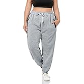 ZERDOCEAN Women's Plus Size Fleece Lined Sweatpants Warm Fleece Joggers Pants Active Track Pant with Pockets