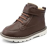 HOMEHOT Boys Fashion Boots High Top Sneakers Faux Leather (toddller/littile kids)
