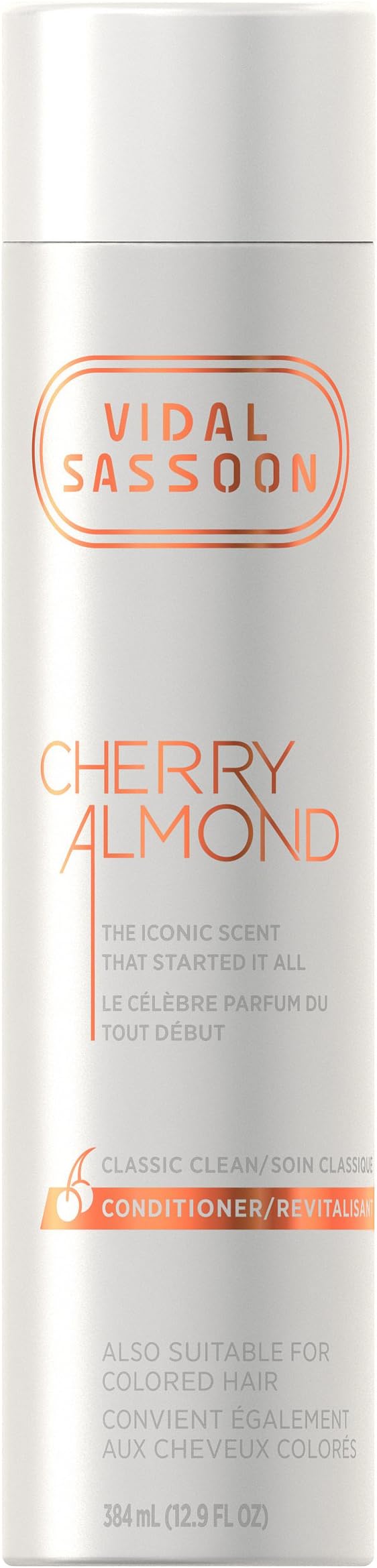 Vidal Sassoon Classic Clean Conditioner, Cherry Almond, 12.9 Fluid Ounce