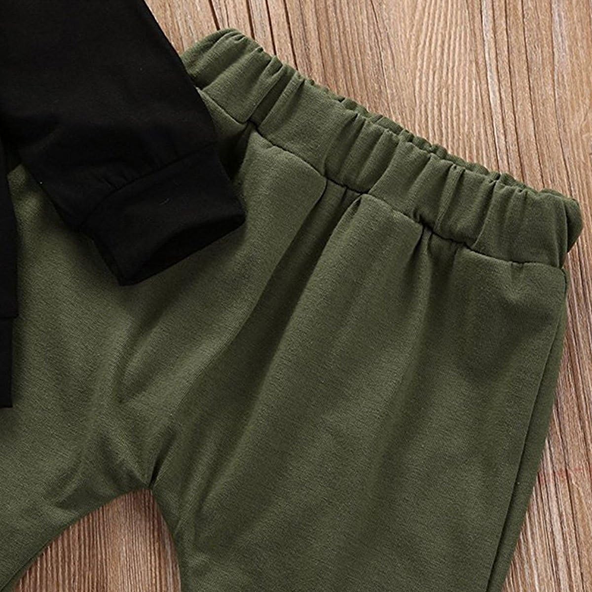 Baby Kids Toddler Boy Printed Tops Pants Leggings Outfits Clothes Set 0-3 Y: Clothing