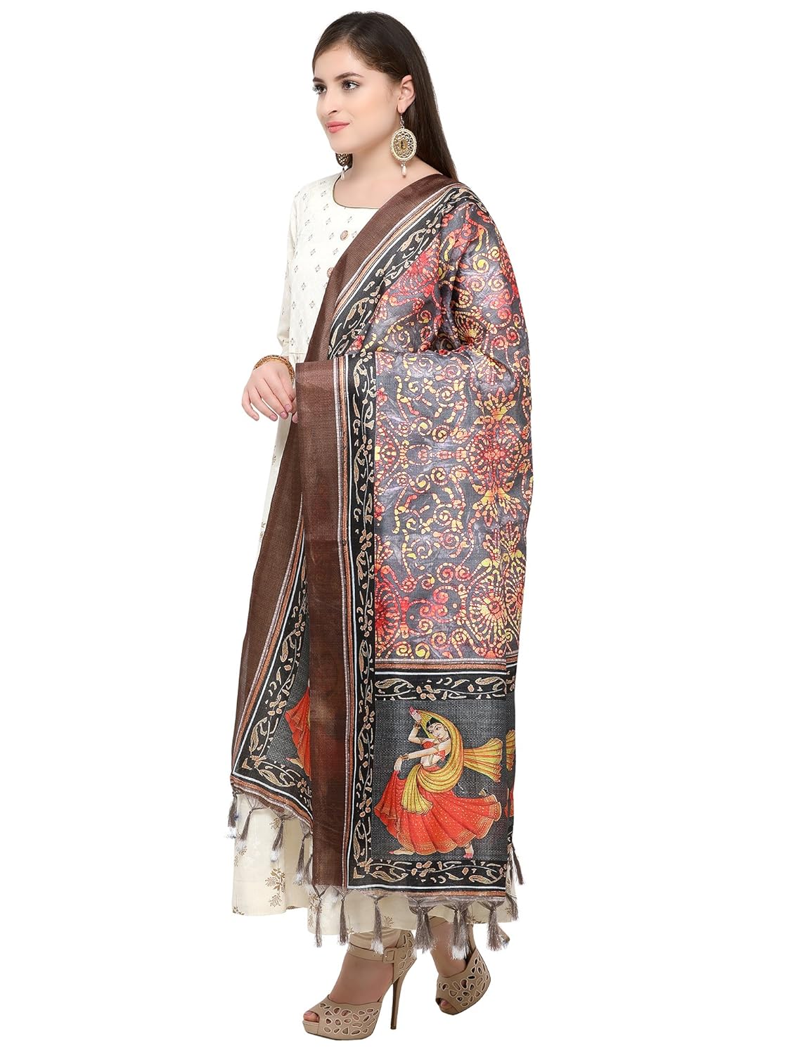 applecreation women's khadi silk dupatta (multicolor_dgdpt66)
