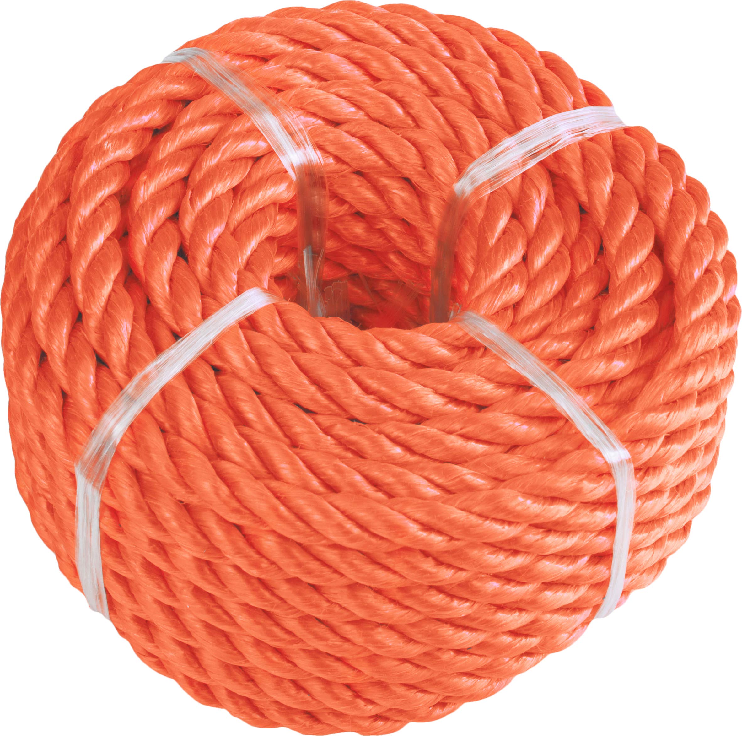 Windhager 05789 Polypropylene Outdoor Rope, Garden Rope, All-Purpose Rope, Knit, Mooring Line, Twisted, 8 mm x 10 m, Orange