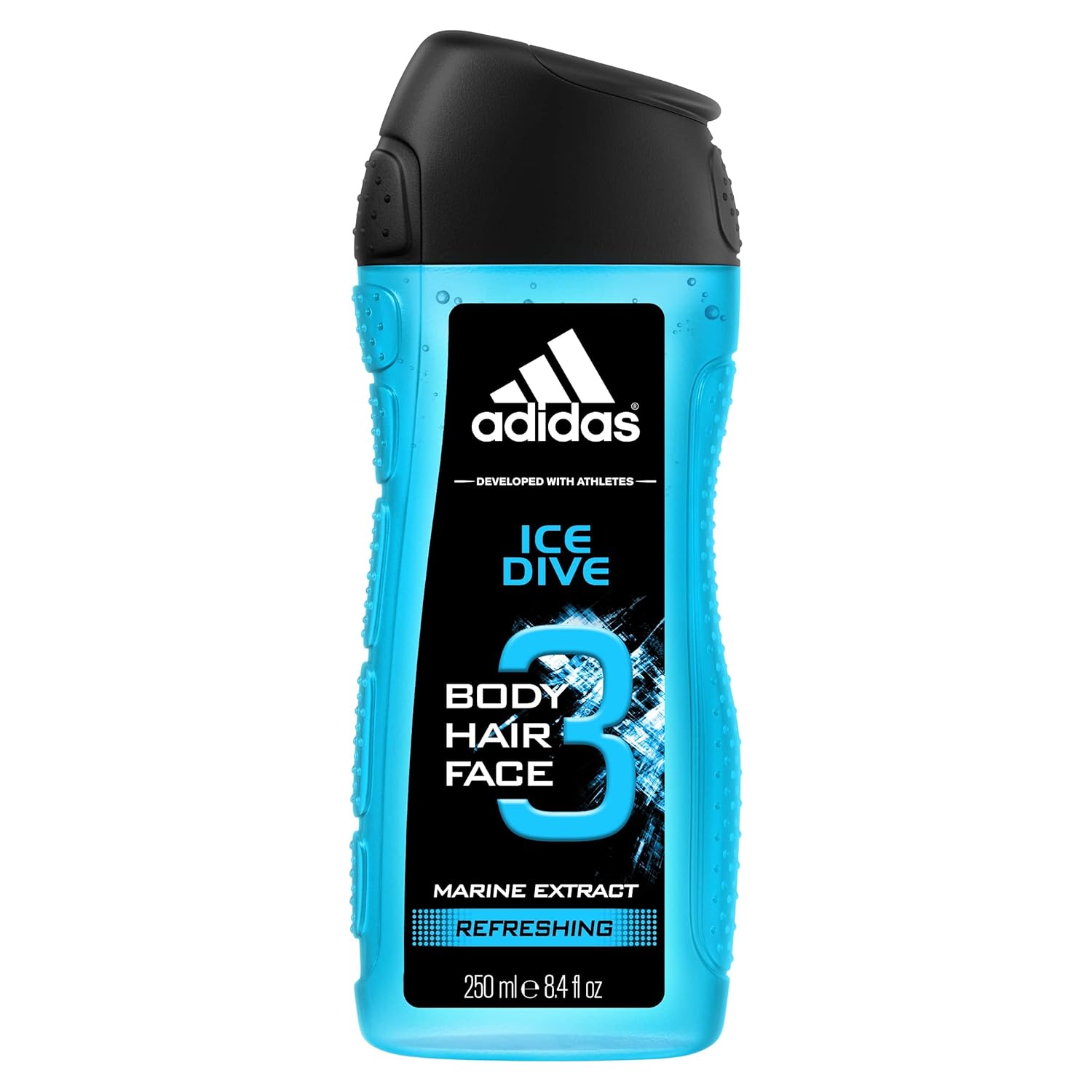 Adidas Sport Sensation Ice Dive 3in1 Body, Hair and Face Shower Gel for