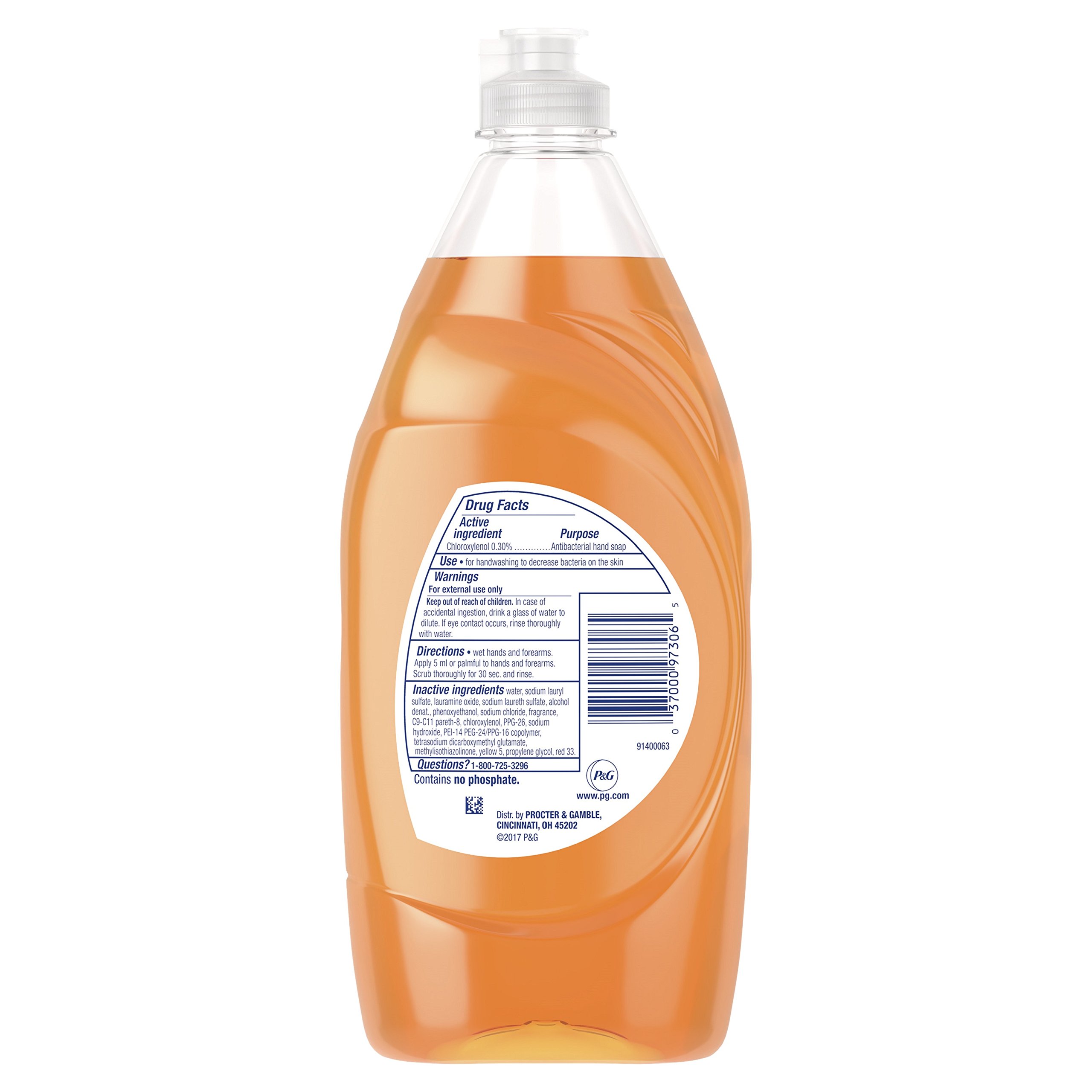 Dawn Ultra Antibacterial Hand Soap, Dishwashing Liquid Dish Soap Orange