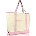 22" Open Top Heavy Duty Deluxe Tote Bag with Outer Pocket