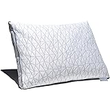 Coop Home Goods Eden Shredded Memory Foam Pillow with Cooling Zippered Cover and Adjustable Hypoallergenic Gel Infused Memory Foam Fill - Standard