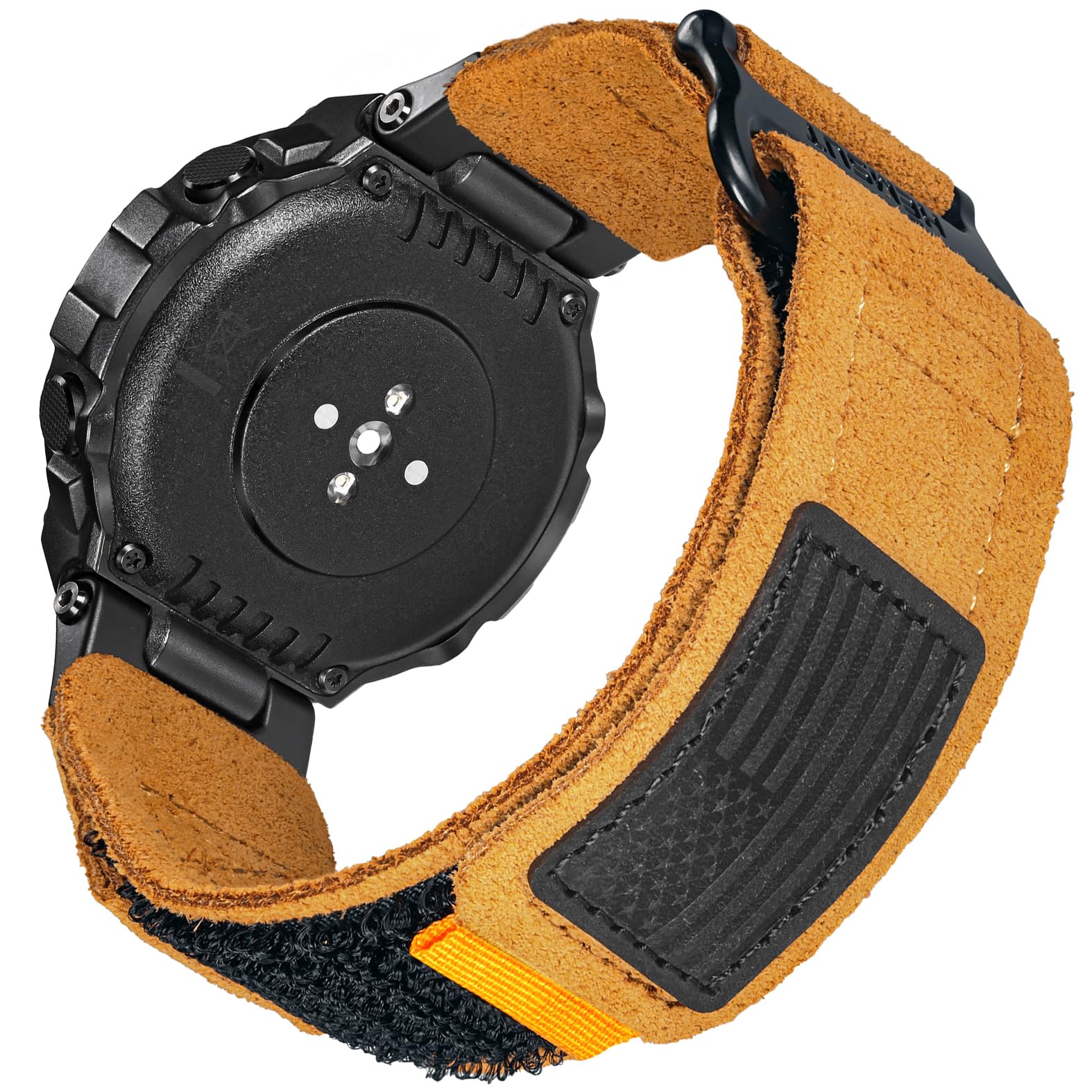 hemsut h Watch Bands Compatible with T-Rex/T-Rex 2/T-Rex Pro/T-Rex Ultra, Millitary Soft Suede Leather Strap With Hook and Loop Design and Tools included