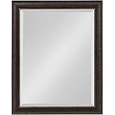 Kate and Laurel Aldridge Framed Decorative Rectangle Wall Mirror; 22 x 28; Bronze; Vintage Rectangular Mirror for Use as Bath