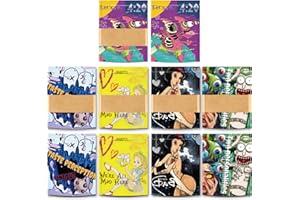 JKIOO 100 Pcs Kraft Paper Self Sealing Bags Clear Window Resealable, 5.3 x 3.5 Inches, Eco-Friendly Food Grade Resealable Bags for Candy, Biscuit, Party Favors, Small Business Packaging