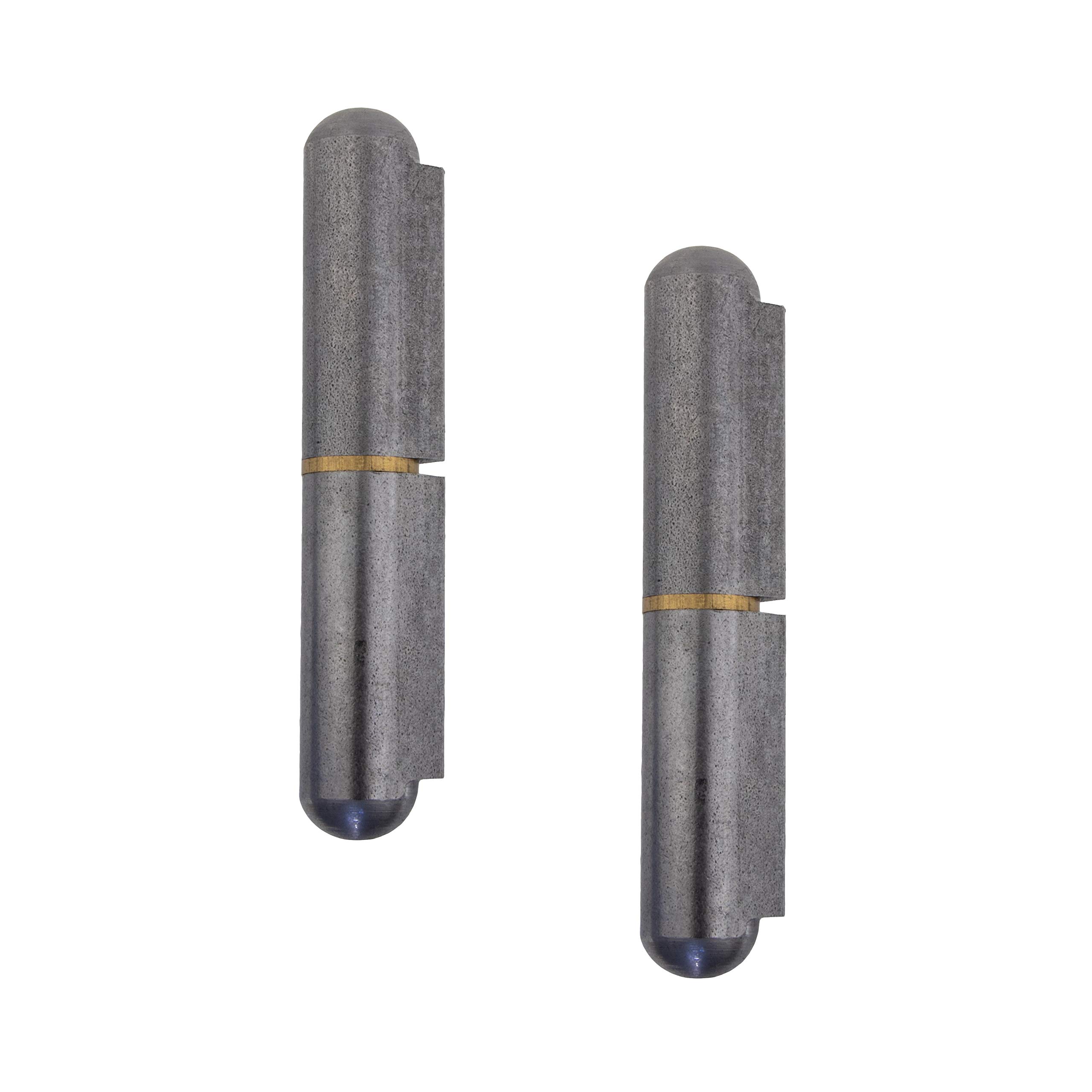 Gedotec Weld-on Metal Door Hinge 2-piece Weld-on Hinges for Metal Doors | Weld-on Hinge Height: 100 mm | Made in Germany | Load Capacity 200 kg | 2 Pieces - Door Hinges for Doors & Machines