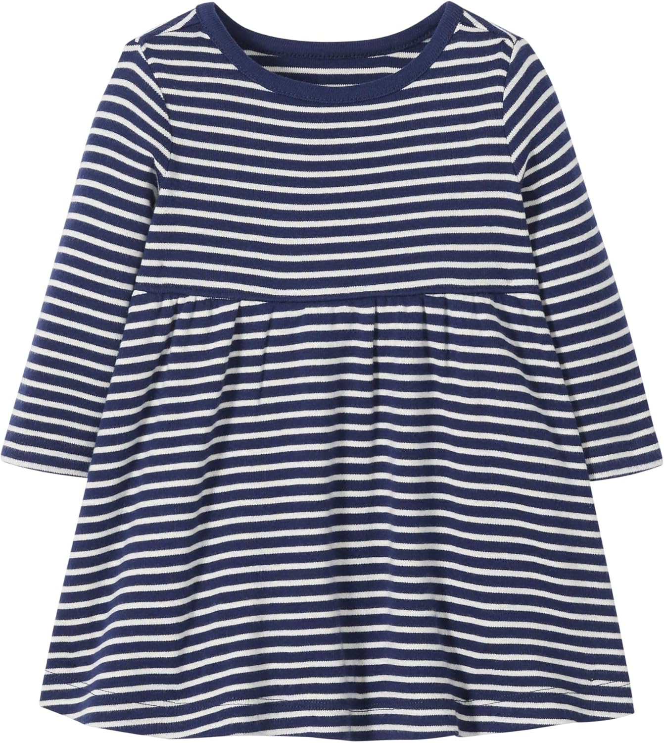 Moon and Back by Hanna Andersson Girls' Organic Cotton Long Sleeve Knit Dress: Clothing