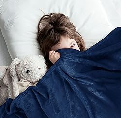 Utopia Bedding Fleece Blanket Queen Size Navy