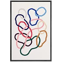 SIGNWIN Framed Canvas Wall Art Boho Decor Illustration Canvas Prints Home Artwork Decoration for Living Room,Bedroom - 16x24 inches