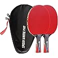 Ping Pong Paddle with Killer Spin + Case for Free - Professional Table Tennis Racket for Beginner and Advanced Players - Improve Your Ping Pong Skills with JT Ping Pong Paddle Set