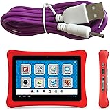 Cord for NABI 2 II NABI2-NV7A NABI2-NVA, Bright Color Purple 6.5 ft Long Charger USB-DC-PU