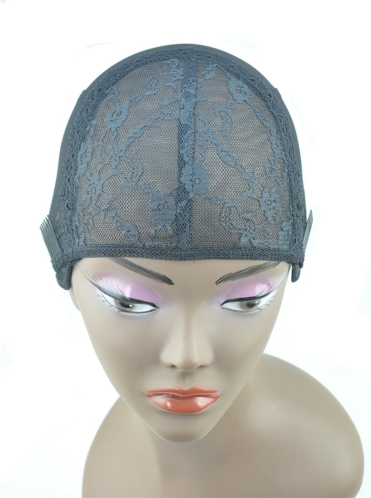 2 Combs Attached U-Part Wig Base Cap with Adjustable Strap No U Size M