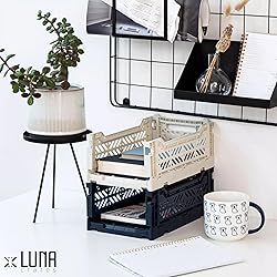 Collapsible Storage Box, Foldable Crate Organizer
