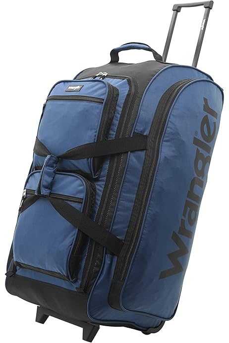 olympia 8 pocket rolling duffel bolsa 33 inch