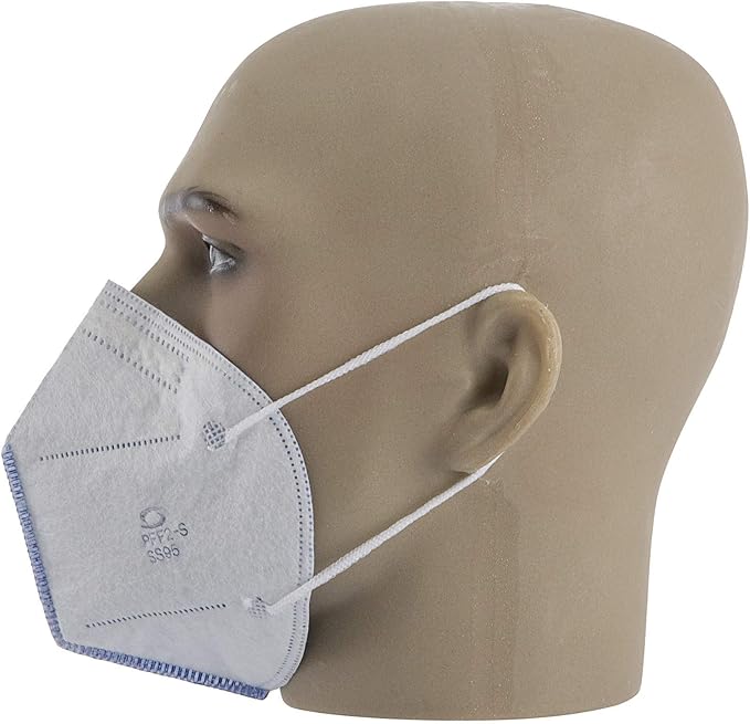 Respirador Pff2 Branco Sem Valvula Kit Com 10 Unidades