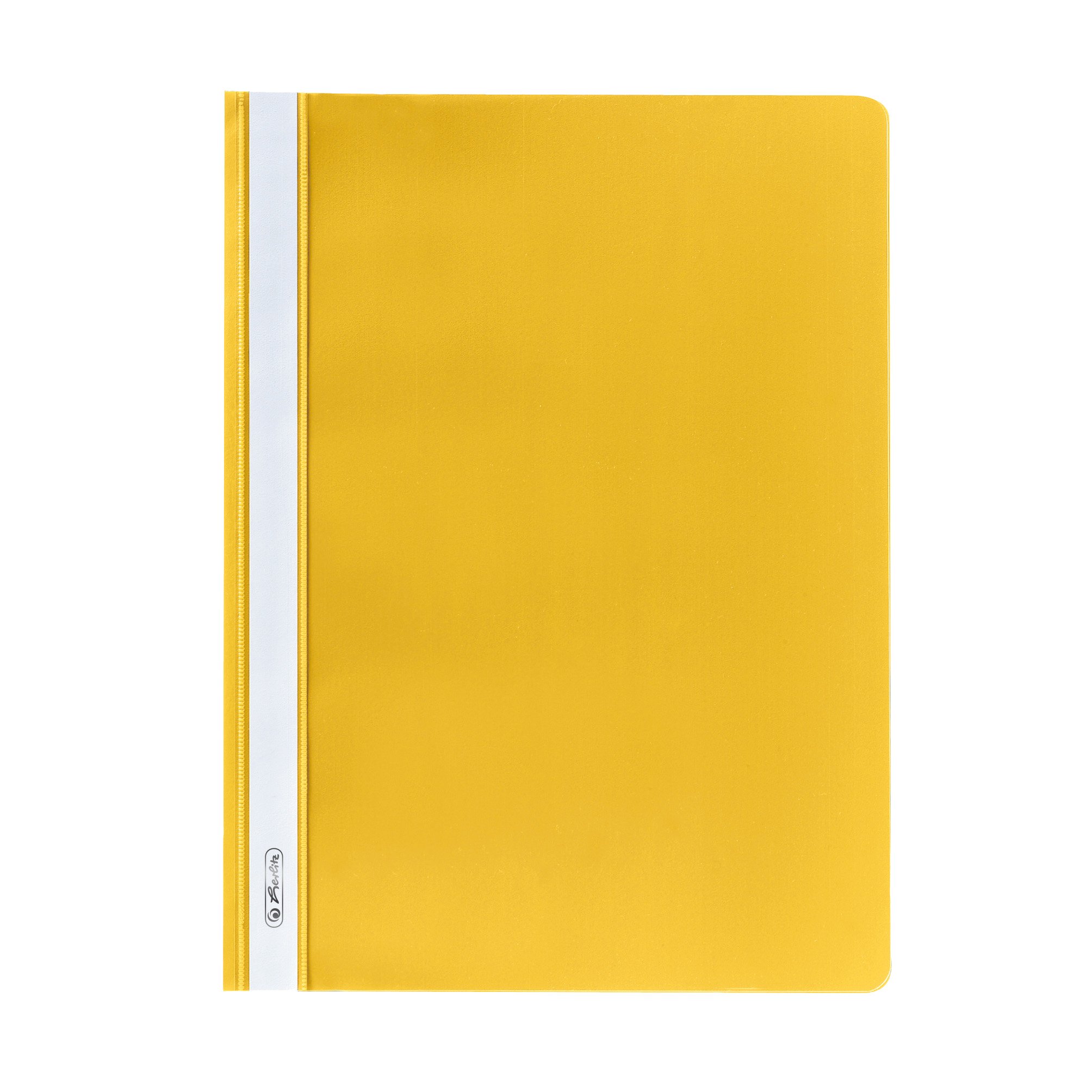 Herlitz 975433 File Folder A4 Polypropylene with Transparent Front Cover – Red (Pack of 10) a4 Yellow — image 1