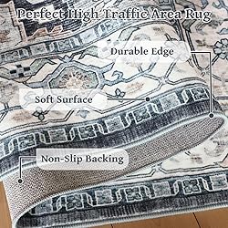 QD-Udreamy 6x9 Area Rugs - Machine Washable Area