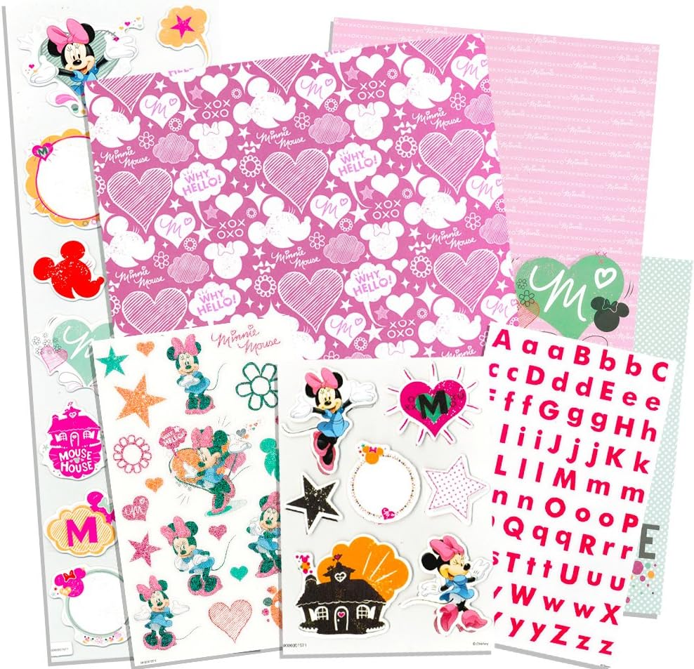 Amazon Com Disney Minnie Mouse Scrapbook Starter Kit Minnie