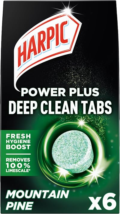 Harpic Power Plus Deep Clean Tabs Mountain Pine 6 Tablets Toilet Cleaner