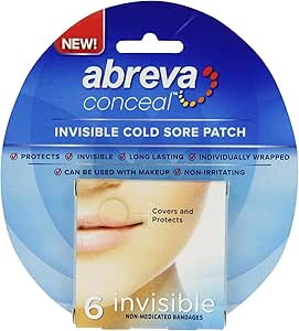 Amazon.com: Abreva Conceal Invisible Cold Sore Patch 6 ea (Pack of 2 ...