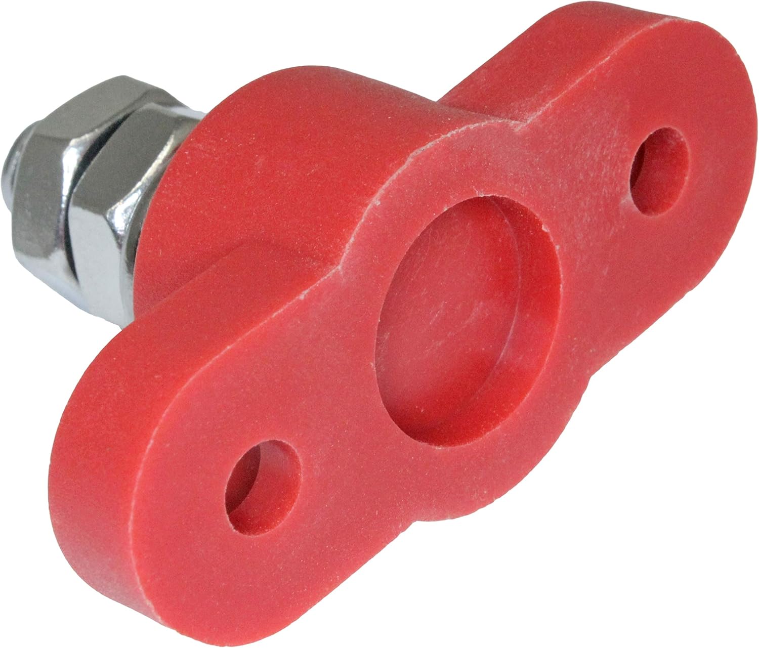 Positive Insulated Battery Power Junction Post Block 3/8 Lug X 16 thread (Red & Black Set): Automotive