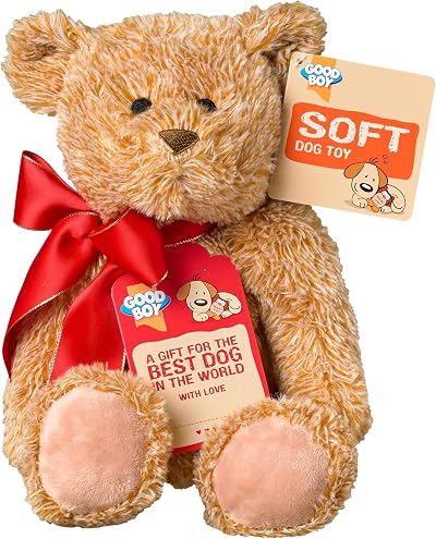 Good Boy Gifting Dog Toy Softy Teddy Bear Highland Cow Squeaker