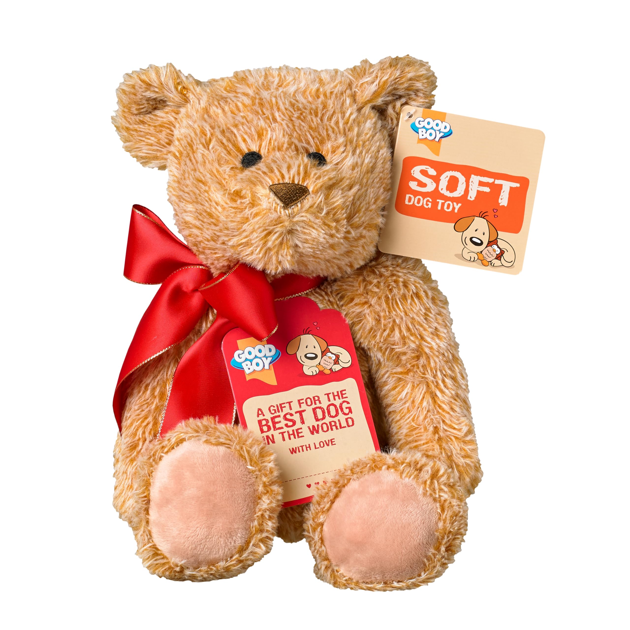 Good Boy Gifting Dog Toy Softy Teddy Bear
