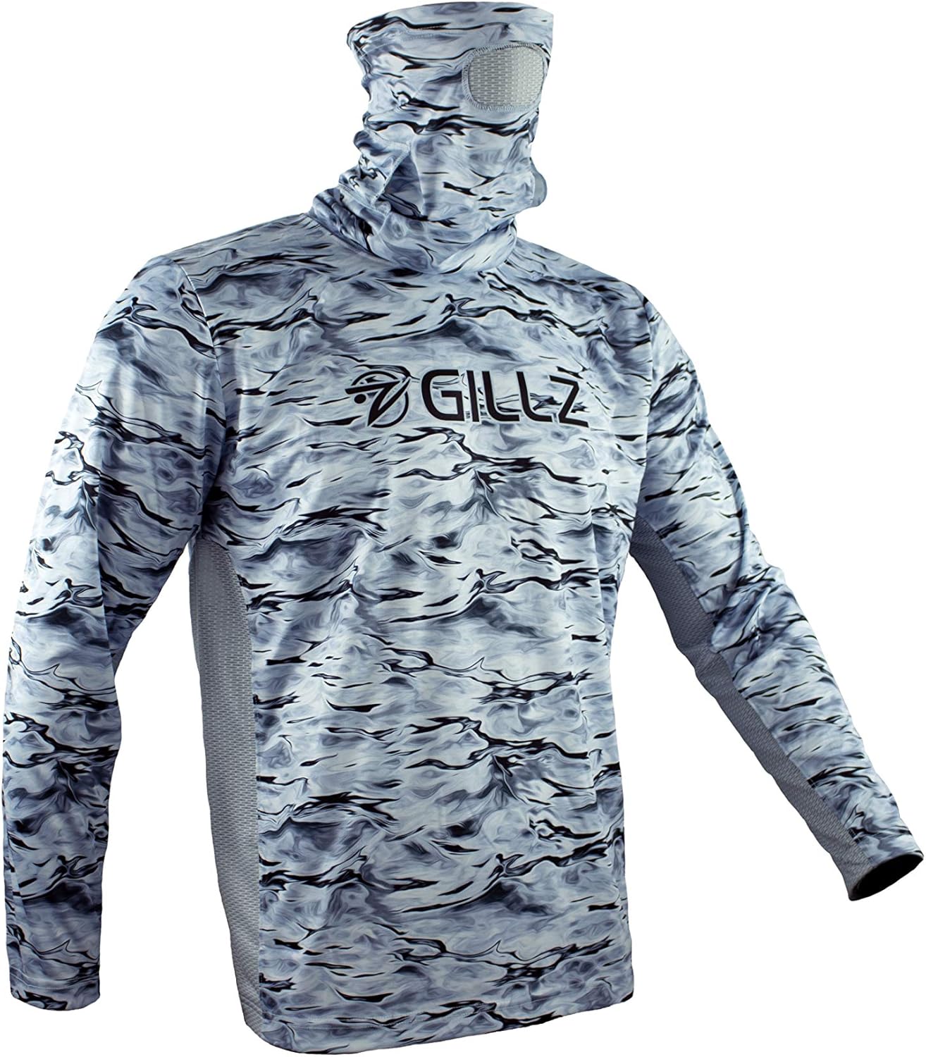 Gillz Pro Striker Series Long Sleeve Fishing Shirt with Mask (Stormy