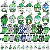 Glitopper 24 Pairs Golf Cupcake Crew Socks for Men Women Funny Golf Lover Gifts for Men Golfer Novelty Cupcake Socks Accessories Bulk