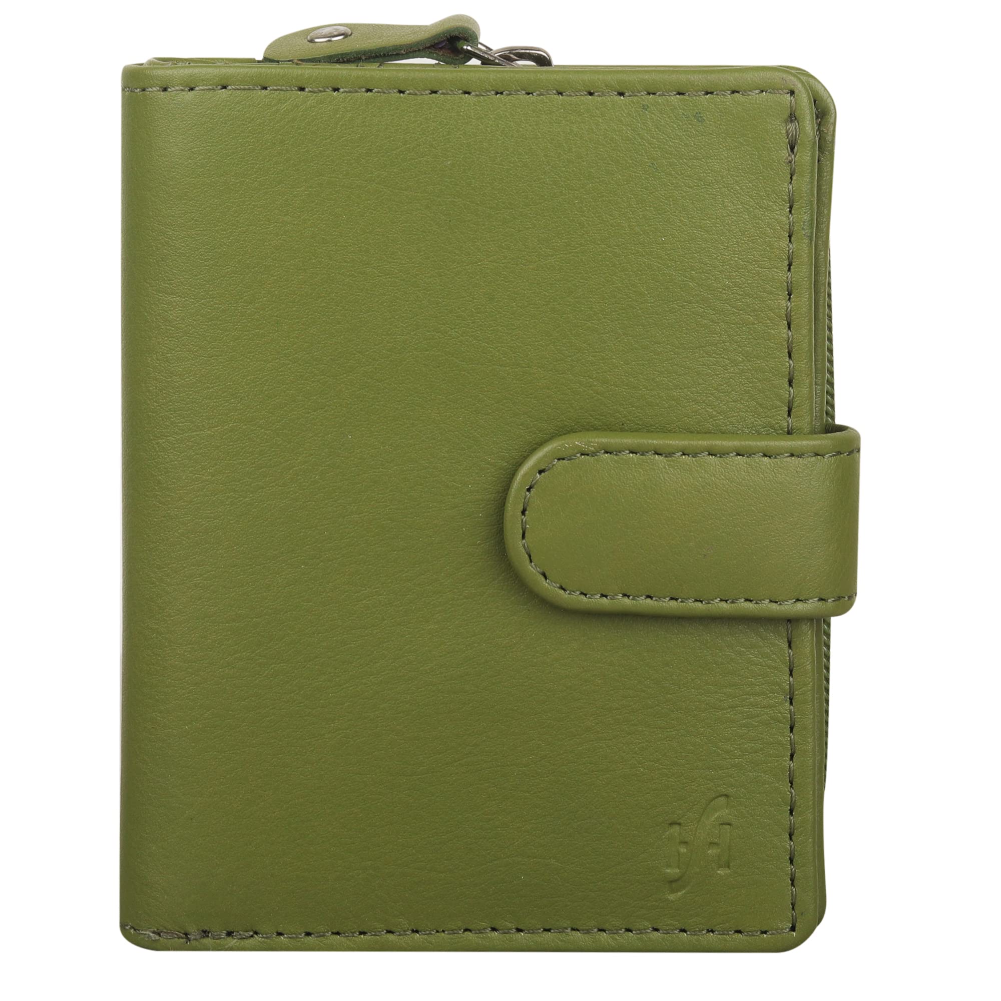 STARHIDE Women’s RFID Blocking Genuine Leather Clutch Wallet – Ladies Purse with ID Window, 9 Card Slots, 2 Note Sections, Zip Coin Pocket – Gift Boxed – 5530 (Green) — image 1