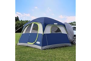 UNP SUV Tent for Camping, 6-Person SUV Tailgate Tent - Easy Set Up with Rainfly, 10'x9'x78in(H)