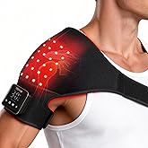 Eicolorte Red Light Therapy for Shoulder, Cordless 4000mAh Controller Near Infrared Light Therapy Wrap for Arm Body, Adjustable Relief Muscle Relax Treatment Pad Ideal Festival Gift