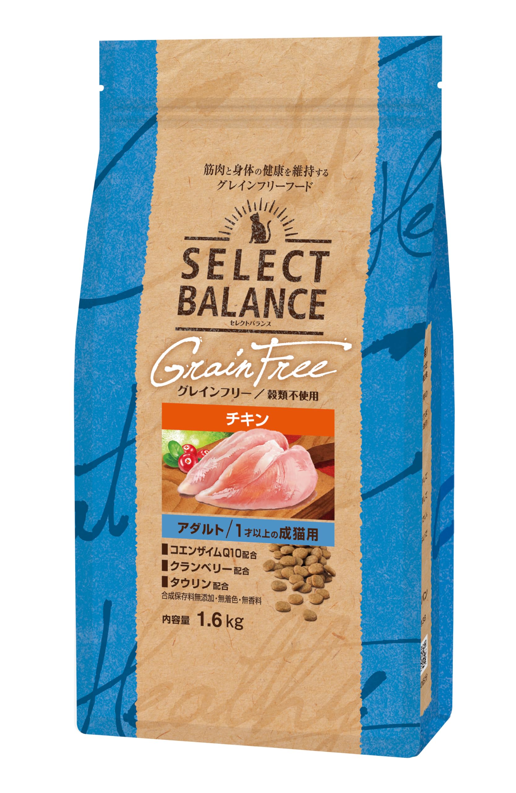 ベッツチョイス セレクトバランス グレインフリー アダルト チキン 1才以上の成猫用 1.6kg商品画像