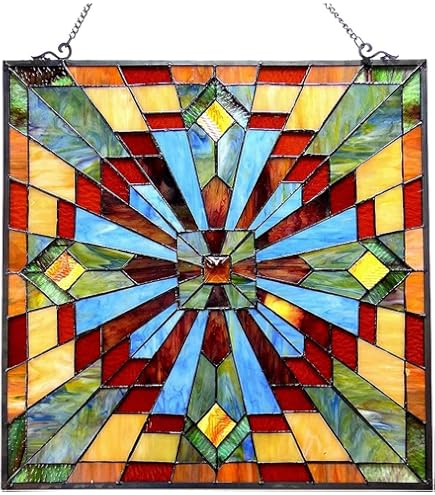 thumbnail image 2 of Buy Capulina Stained Glass Window Hanging Panels Ission Elegant Style 2 of 9