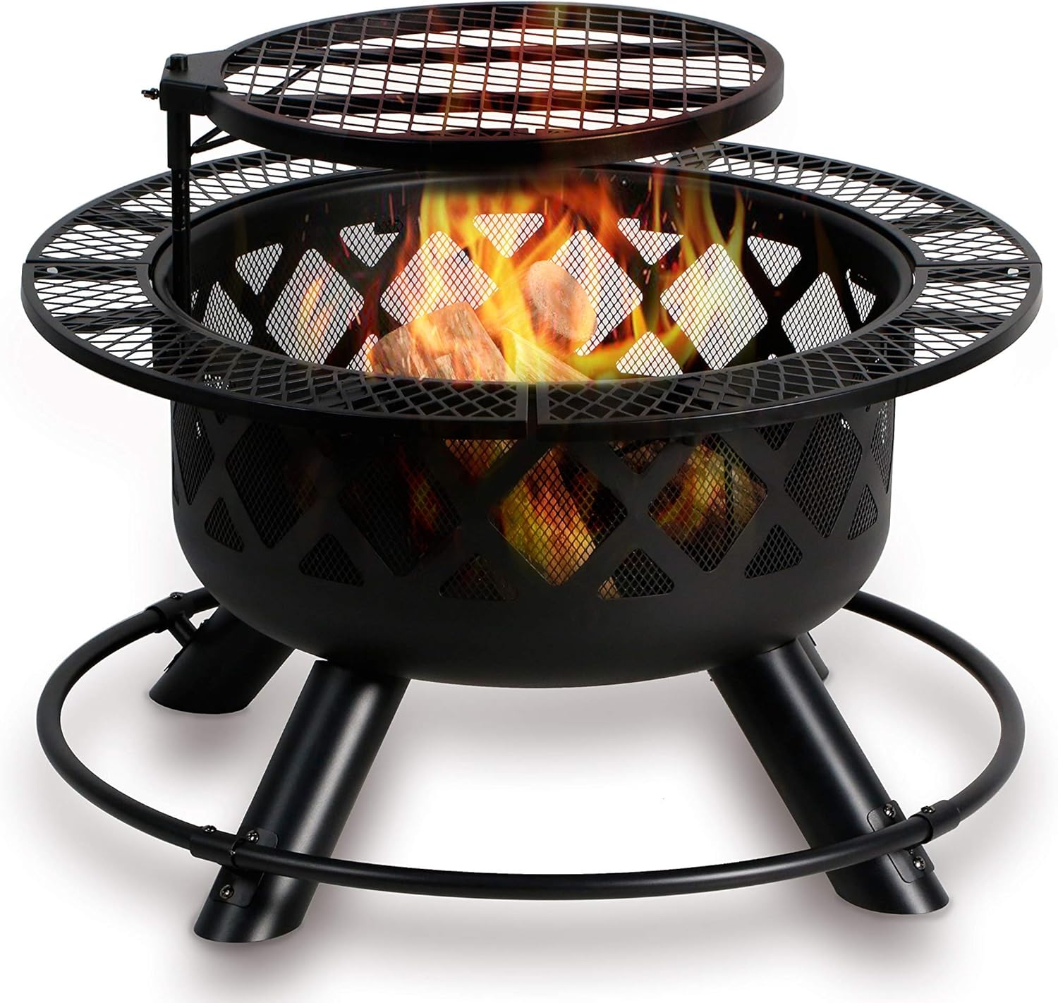 Amazon Com Bali Outdoors 32in Wood Burning Fire Pit Backyard