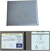 Glamified Soft PU Leather Disabled Badge Wallet Holder Blue Badge Display view 2