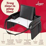 Lusso Gear Kids Travel Tray Car Seat Red Travel Desk for Kids view 2