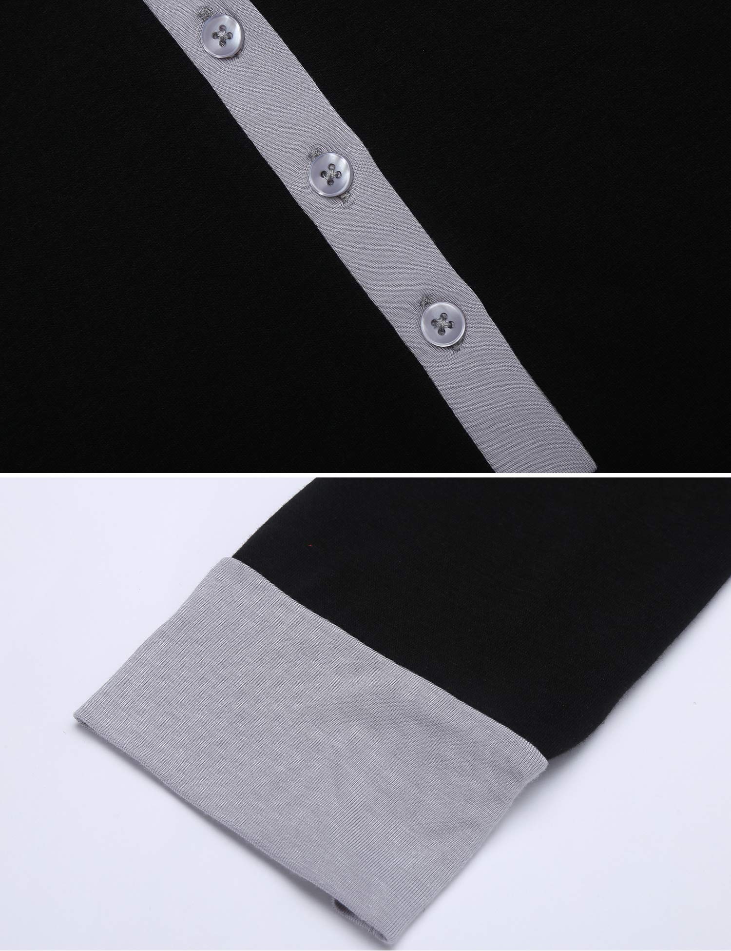 Ekouaer Women\'s Pajama Set Long Sleeve Sleepwear Long PJ Set Black