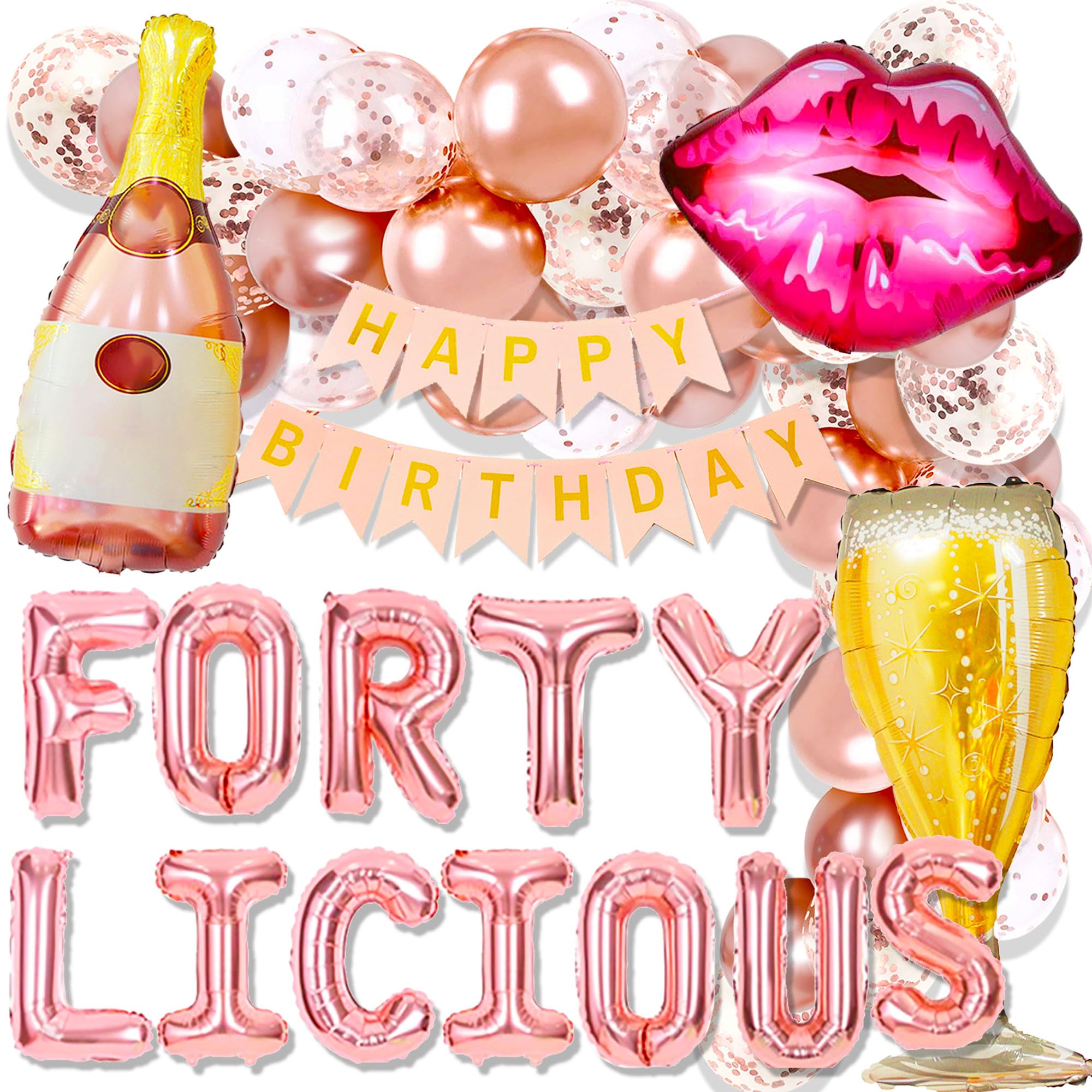 Photo 1 of Fortylicious Birthday Decoration Fortylicious Birthday Banner 40th Birthday Decoration 40th Birthday Balloons 40th Wedding Party Decorations