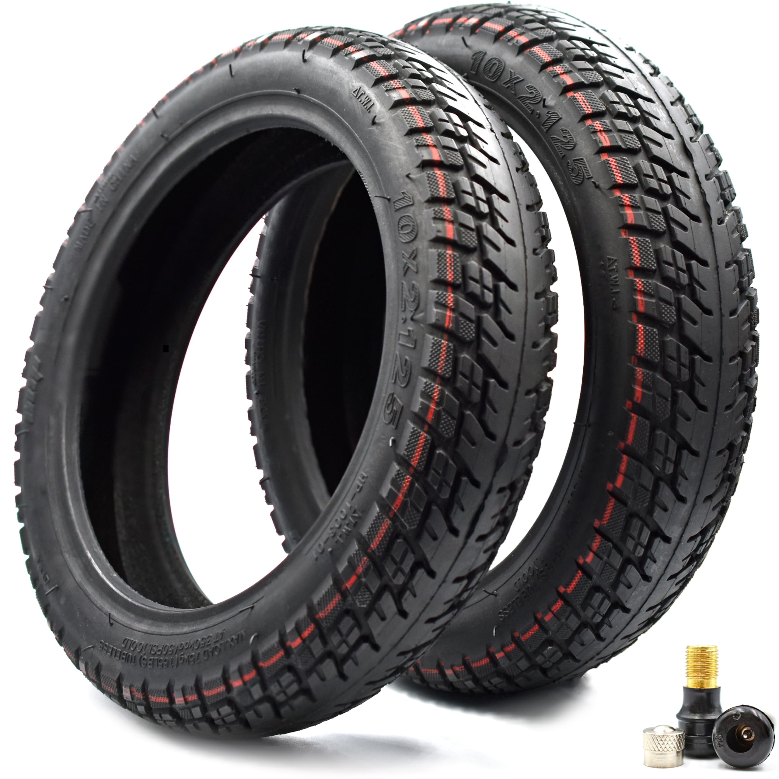 myBESTscooter - 10inch Tubeless Self-Repairing Off-Road Outer Tyre Wheel for Segway Ninebot F20 F25 F30 F40 Electric Scooter Rubber 10 * 2.125 Tubeless Tires Replacement Parts