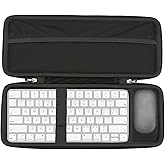 RAIACE Hard Storage Case Compatible with Apple Magic Keyboard Numeric Keypad + Apple Magic Mouse. (Case Only) - Black
