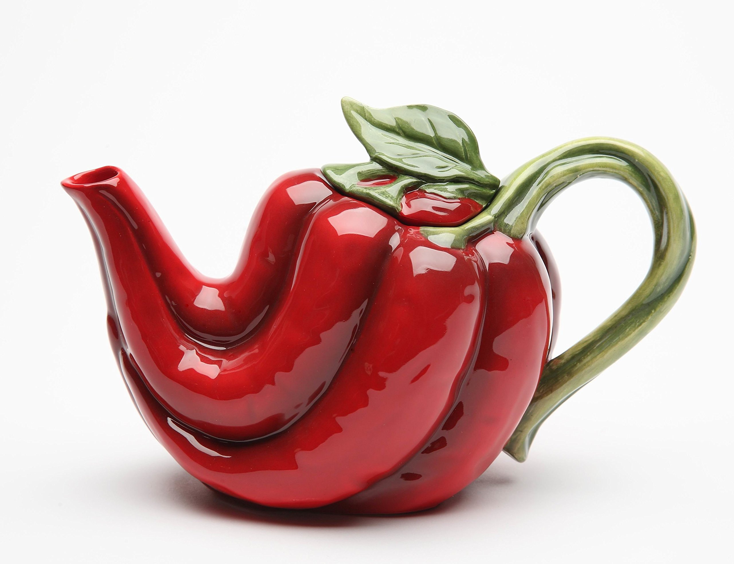 Cosmos 20844 Gifts Chili Pepper Ceramic Teapot 5Inch Free Shipping eBay