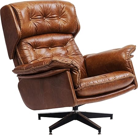 Kare 83941 Sessel, echtem Leder, Braun, One Size: Amazon.de: Küche