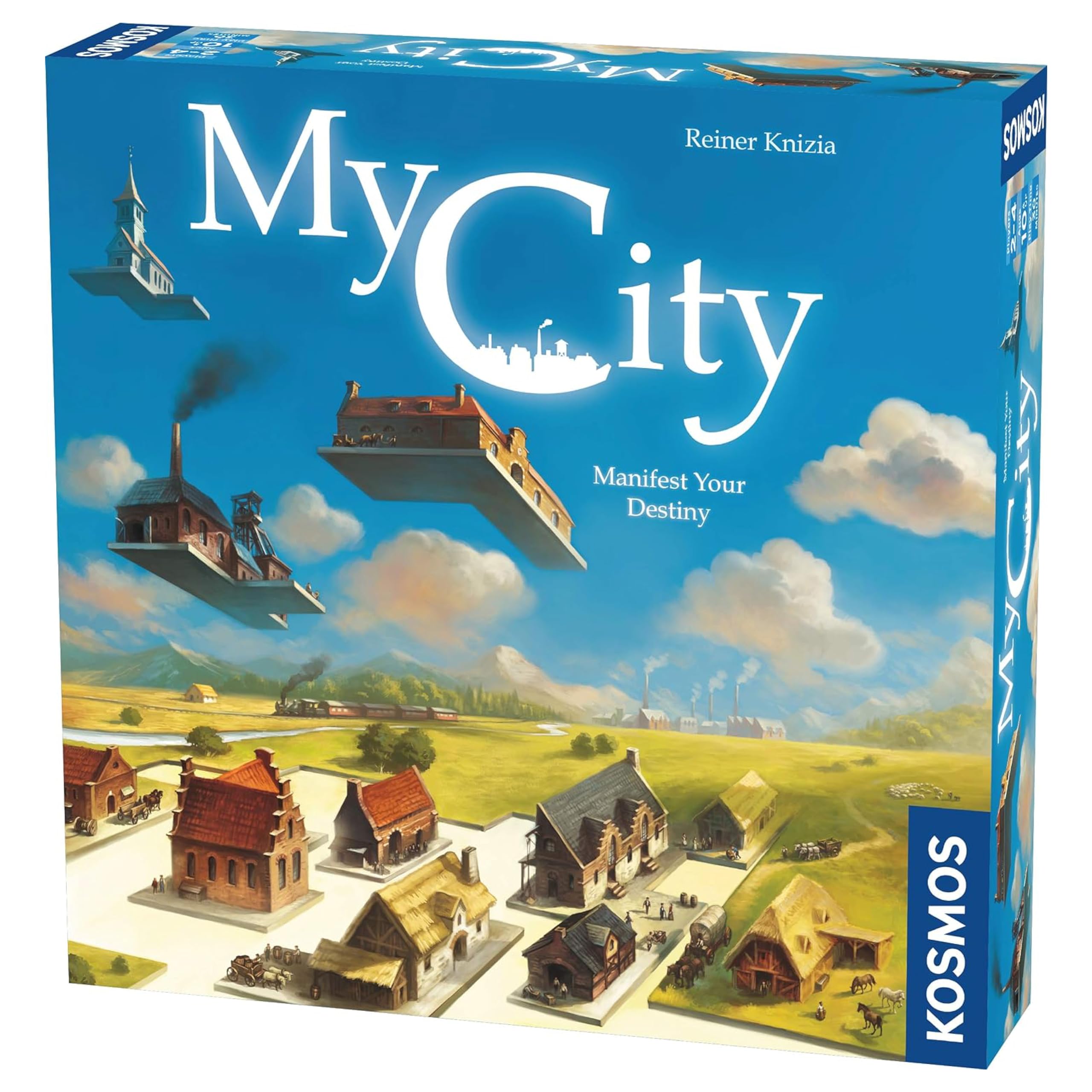 Thames & Kosmos My City - Manifest Your Destiny, Decision-Making Board Game, Board Games for Family Night, Ideal for Adults and Kids, For 2 to 4 Players, Age 10+