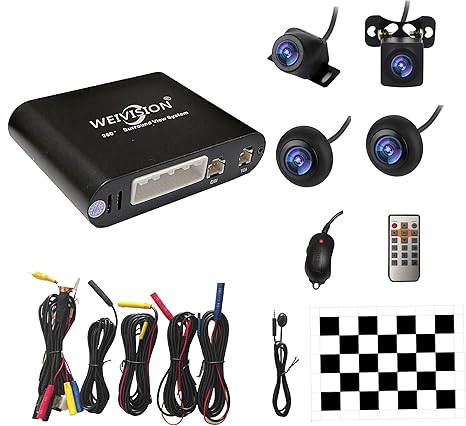 Weivision Universal 360 Degree Bird View System Car Dvr Record Panoramic View All Round Rear View Camera System For All Car